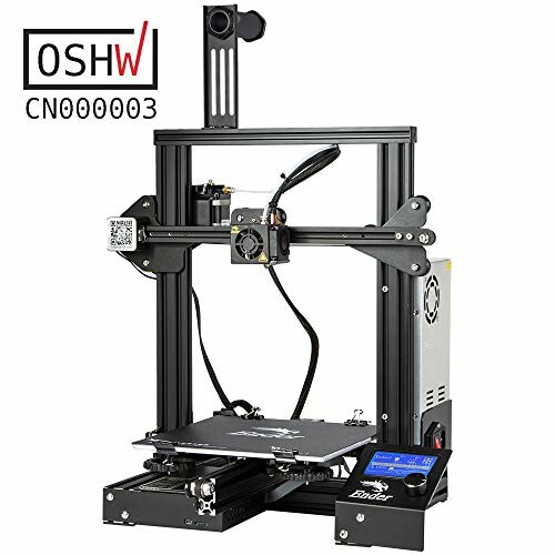 3D printer with display and metal frame